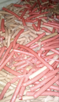 Sosis rijek Ukurannya untuk pakan ternak Bukan untuk konsumsi manusia